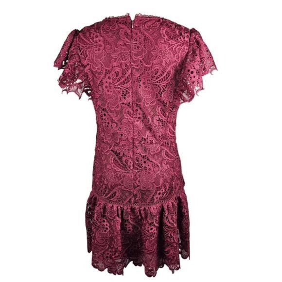 EXPRESS  Flutter Sleeve Lace Mini Dress - Picture 7 of 11